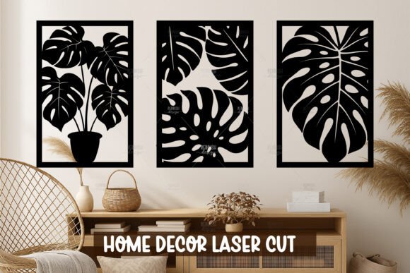 Download Monstera Set Wall Art SVG - Monstera Collection