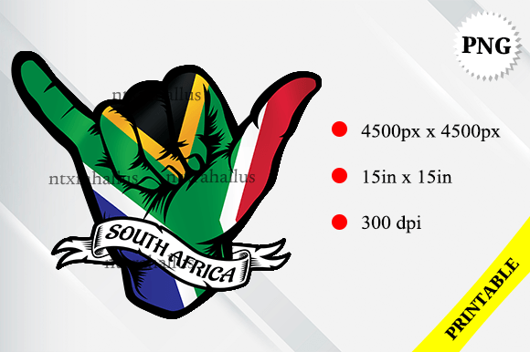 Download South Africa Shaka Hand Flag - Africa Collection