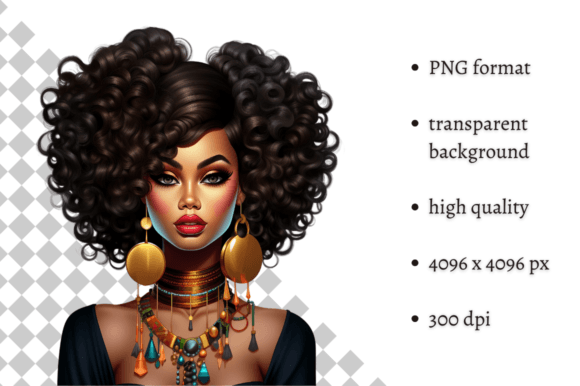 Download African American Ethnic Party Girl PNG - Africa Collection