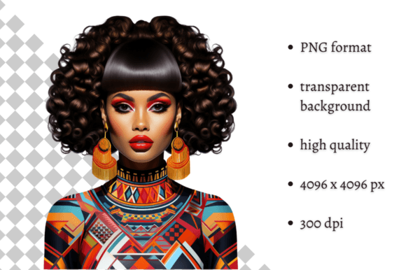 Download African American Ethnic Party Girl PNG - Africa Collection