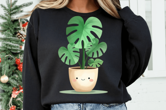 Download Cute Monstera Plant Kawaii Potted Plant - Monstera Collection