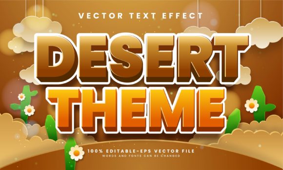 Download Desert Theme Editable Text Effect - Desert theme Collection